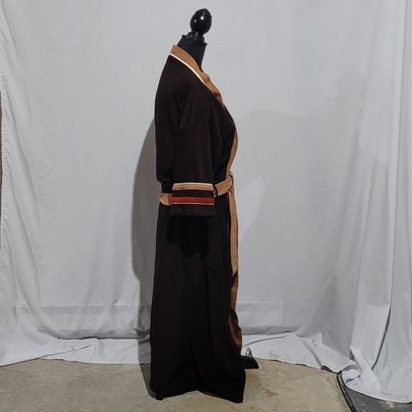 Men's robe Marvello retro bath robe housecoat 70s retro vintage fleece sleepwear - Picture 4 of 13